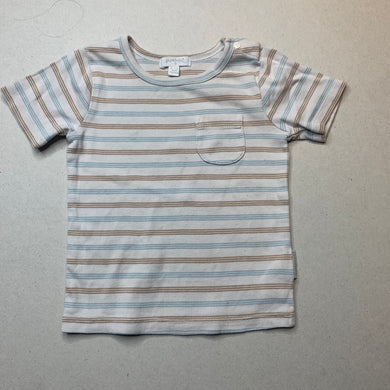 Boys purebaby, organic cotton t-shirt / top, FUC, size 0,  
