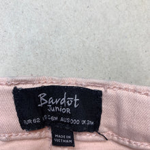 Load image into Gallery viewer, Girls Bardot Junior, pink stretch denim pants, adjustable, FUC, size 000,  