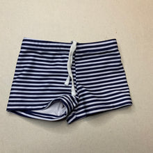 Load image into Gallery viewer, Boys purebaby, striped swim shorts, elasticated, EUC, size 0,  