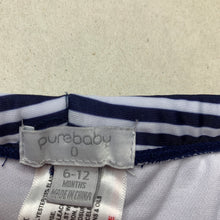 Load image into Gallery viewer, Boys purebaby, striped swim shorts, elasticated, EUC, size 0,  