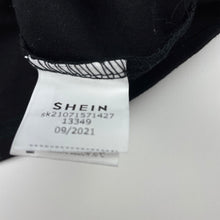 Load image into Gallery viewer, Girls SHEIN, black stretchy casual dress, GUC, size 3, L: 51cm