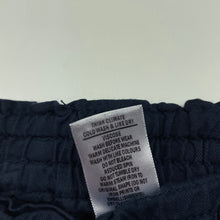 Load image into Gallery viewer, Girls Target, navy cropped lightweight pants, elasticated, Inside leg: 36cm, GUC, size 6,  