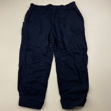Load image into Gallery viewer, Girls Target, navy cropped lightweight pants, elasticated, Inside leg: 36cm, GUC, size 6,  
