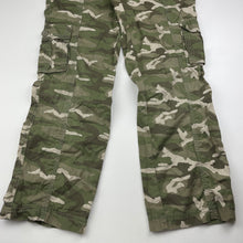 Load image into Gallery viewer, Girls Junior Zone, lightweight cotton camo print pants, W: 34cm across, Inside leg: 63cm, EUC, size 10,  