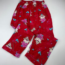 Load image into Gallery viewer, Girls Snooze Zone, flannel cotton pyjama pants, elasticated, GUC, size 10,  