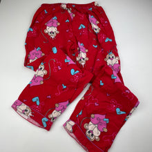 Load image into Gallery viewer, Girls Snooze Zone, flannel cotton pyjama pants, elasticated, GUC, size 10,  