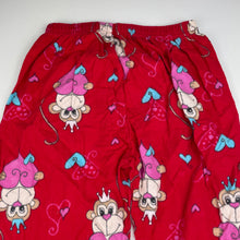 Load image into Gallery viewer, Girls Snooze Zone, flannel cotton pyjama pants, elasticated, GUC, size 10,  