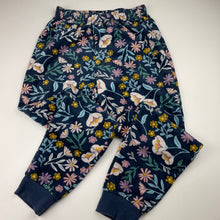 Load image into Gallery viewer, Girls Anko, soft fleece floral pyjama pants, elasticated, GUC, size 10,  