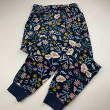 Load image into Gallery viewer, Girls Anko, soft fleece floral pyjama pants, elasticated, GUC, size 10,  