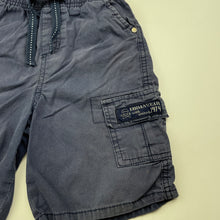 Load image into Gallery viewer, Boys Emerson, blue cotton cargo shorts, elasticated, FUC, size 5,  