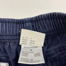 Load image into Gallery viewer, Boys Emerson, blue cotton cargo shorts, elasticated, FUC, size 5,  