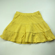 Load image into Gallery viewer, Girls KID, yellow waffle cotton skirt, elasticated, L: 30.5cm, GUC, size 10,  