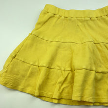 Load image into Gallery viewer, Girls KID, yellow waffle cotton skirt, elasticated, L: 30.5cm, GUC, size 10,  