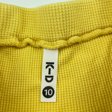 Load image into Gallery viewer, Girls KID, yellow waffle cotton skirt, elasticated, L: 30.5cm, GUC, size 10,  