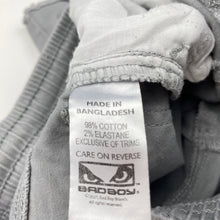 Load image into Gallery viewer, Boys Bad Boy, grey stretch cotton shorts, elasticated, GUC, size 6,  