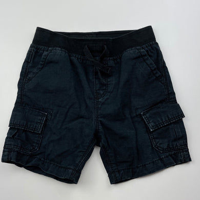 Boys Dymples, black cotton shorts, elasticated, GUC, size 1,  