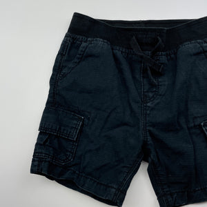 Boys Dymples, black cotton shorts, elasticated, GUC, size 1,  