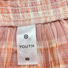 Load image into Gallery viewer, Girls Target, tiered stretch cotton skirt, elasticated, L: 36cm, EUC, size 10,  