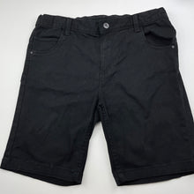Load image into Gallery viewer, Boys Target, black stretch cotton shorts, adjustable, EUC, size 12,  