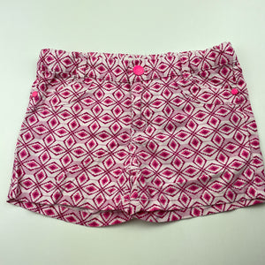 Girls Pumpkin Patch, lightweight cotton shorts, adjustable, EUC, size 6,  