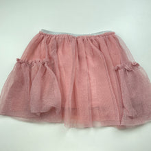 Load image into Gallery viewer, Girls Lily &amp; Dan, lined pink tulle party skirt, elasticated, L: 31cm, FUC, size 5-6,  