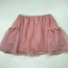 Load image into Gallery viewer, Girls Lily &amp; Dan, lined pink tulle party skirt, elasticated, L: 31cm, FUC, size 5-6,  