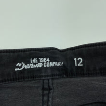 Load image into Gallery viewer, Boys 1964 Denim Co, stretch denim jean shorts, adjustable, FUC, size 12,  
