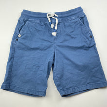 Load image into Gallery viewer, Boys Target, blue stretch cotton shorts, elasticated, GUC, size 6,  