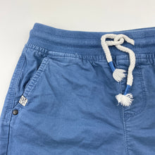 Load image into Gallery viewer, Boys Target, blue stretch cotton shorts, elasticated, GUC, size 6,  