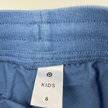 Load image into Gallery viewer, Boys Target, blue stretch cotton shorts, elasticated, GUC, size 6,  