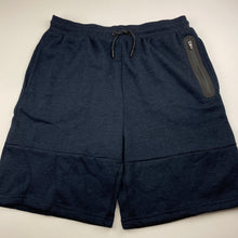 Load image into Gallery viewer, Boys Active &amp; Co, navy fleece lined shorts, elasticated, EUC, size 16,  