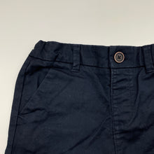 Load image into Gallery viewer, Boys Anko, navy stretch cotton shorts, adjustable, EUC, size 6,  