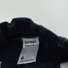 Load image into Gallery viewer, Boys Anko, navy stretch cotton shorts, adjustable, EUC, size 6,  
