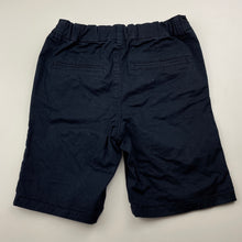 Load image into Gallery viewer, Boys Anko, navy stretch cotton shorts, adjustable, EUC, size 6,  