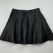 Load image into Gallery viewer, Girls H&amp;M, lined faux leather skirt, adjustable, L: 32.5cm, EUC, size 8,  