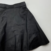 Load image into Gallery viewer, Girls H&amp;M, lined faux leather skirt, adjustable, L: 32.5cm, EUC, size 8,  