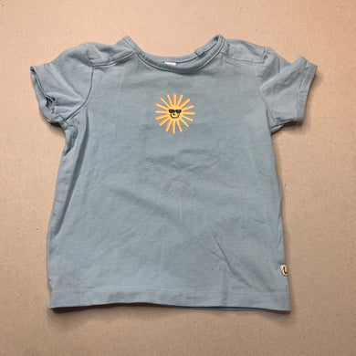 Boys Dymples, blue stretchy t-shirt / top, GUC, size 1,  
