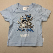 Load image into Gallery viewer, unisex Earth Nymph, cotton t-shirt / top, kangaroo koala, EUC, size 0,  