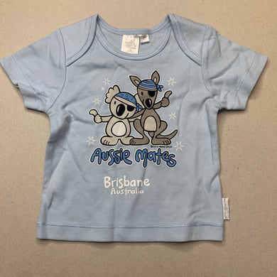 unisex Earth Nymph, cotton t-shirt / top, kangaroo koala, EUC, size 0,  