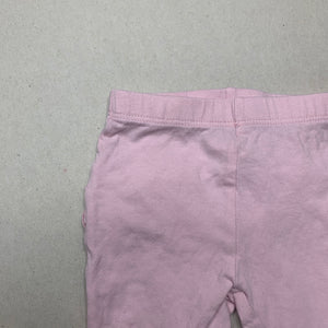 Girls Dymples, pink ruffle leggings / bottoms, GUC, size 000,  