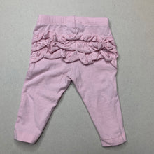 Load image into Gallery viewer, Girls Dymples, pink ruffle leggings / bottoms, GUC, size 000,  
