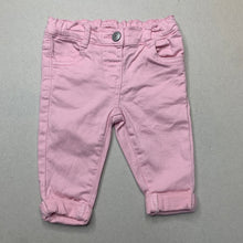 Load image into Gallery viewer, Girls Kids &amp; Co, pink stretchy pants / bottoms, adjustable, EUC, size 000,  