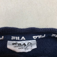 Load image into Gallery viewer, unisex FILA, navy fleece lined sweater / jumper, FUC, size 1,  