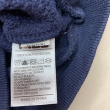 Load image into Gallery viewer, unisex FILA, navy fleece lined sweater / jumper, FUC, size 1,  