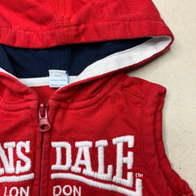 Load image into Gallery viewer, unisex Lonsdale, sleeveless hooded lightweight sweater, GUC, size 00,  