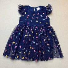 Load image into Gallery viewer, Girls easybuy, cotton lined tulle party dress, GUC, size 00, L: 40cm
