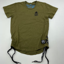 Load image into Gallery viewer, Boys BABAHLU, khaki combed cotton t-shirt / top, GUC, size 2,  