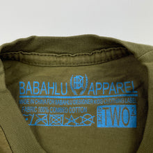 Load image into Gallery viewer, Boys BABAHLU, khaki combed cotton t-shirt / top, GUC, size 2,  