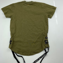 Load image into Gallery viewer, Boys BABAHLU, khaki combed cotton t-shirt / top, GUC, size 2,  