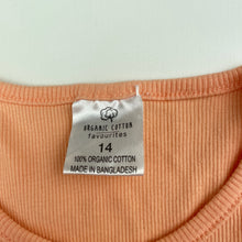 Load image into Gallery viewer, Girls Favourites, ribbed organic cotton singlet top, GUC, size 14,  